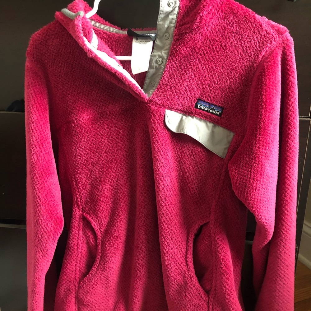 Patagonia Fuchsia Retool Hoodie Jacket M